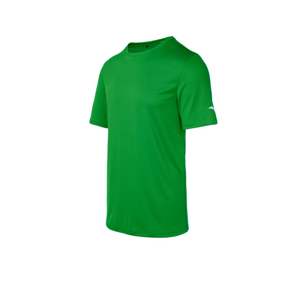 Camisetas Mizuno Hombre Verde España LAMF-21980